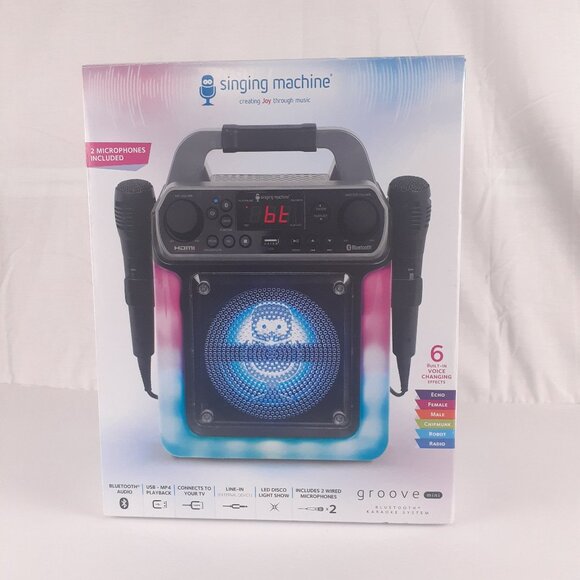 Singing‎ Machine Groove Mini Karaoke System Bluetooth & HDMI - Picture 2 of 5